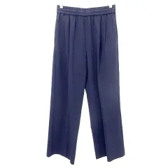 ジャーナルスタンダード レリューム JOURNAL STANDARD relume 美品 24AW スムースフレアタックパンツ イージー スラックス 36 S相当 黒 ブラック A1211