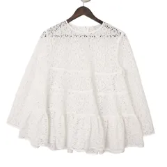 Yori 半袖　ティアードブラウス　サイズ38 ぬくぬくティアードフリルブラウス | all item| yori