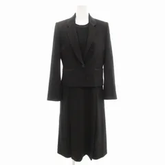 東京ソワール SOIR PRINTEMPS フォーマル アンサンブル ジャケット 総裏地 シングル ワンピース マキシ ロング 7 黒 ブラック 春夏 /AE ■GY99