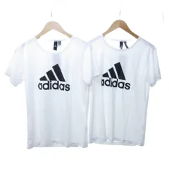 アディダス adidas タグ付き Tシャツ スポーツウエア 2点セット おまとめ カットソー ロゴ 白 ホワイト Mサイズ