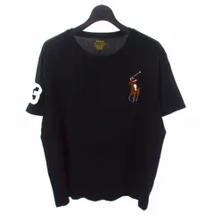 ポロ ラルフローレン POLO RALPH LAUREN CUSTOM SLIM FIT Tシャツ カットソー 半袖 XL ブラック 黒
