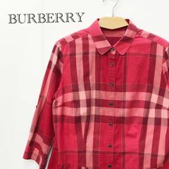 Burberry LONDON 大きいサイズ 48 チェック シアー ブラウス - メルカリ