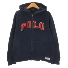ポロ ラルフローレン POLO RALPH LAUREN キッズ スウェット ジップアップ パーカー ジュニア 160 ネイビー 251107E
