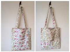 【1点もの】トートバッグ　ピンク系（花柄）