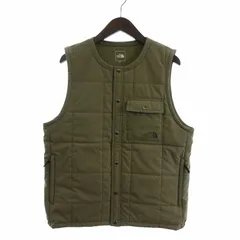 ザノースフェイス THE NORTH FACE メドウウォームベスト 中綿 前開き クルーネック ワンポイント NY32530 ベージュ M