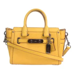 コーチ COACH スワッガー ショルダーバッグ ハンド 2WAY 斜め掛け レザー 36235 黄 イエロー 鞄