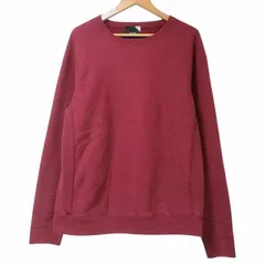 エイトン ATON 17AW スウェット トレーナー KKAGHA0812 長袖 サイドリブ 06 L相当 ボルドー Xのサムネイル