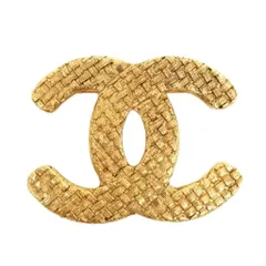 シャネル CHANEL ヴィンテージ ココマーク ブローチ GP ゴールドカラー