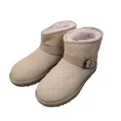 UGG アグ 1015442 Marilu Double Diamond マリル ダブルダイアモンド ムートンブーツ ベージュ ボア 24cm