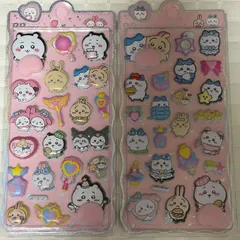 A :  ちいかわ　はちわれ　うさぎ　ぷくぷくシール　立体シール　2枚セット ぷにぷに