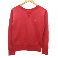 ポロ ラルフローレン POLO RALPH LAUREN トレーナー スウェット ポニー刺繡 赤 レッド XS ■MET2