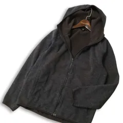 UNIQLO ユニクロ 秋冬 フルジップ ブロックテック フリース パーカー Sz.M メンズ 灰 グレー