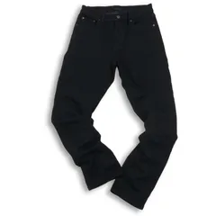 23AW★ UNIQLO ユニクロ ヒートテック 防風ジーンズ★ 裏起毛 ストレッチ デニム パンツ ジーンズ Sz.28 メンズ 黒 バイク