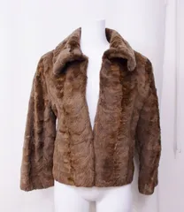 美品✩ウィーゼルミンク✩総柄入り✩ロングコート✩ファーコート✩柔らか✩軽い 美品✩ウィーゼルミンク✩総柄入り✩ロングコート✩ファーコート