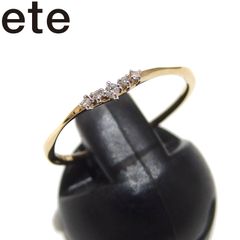 エテ プラチナ ダイヤモンド リング 13号 スキニー レイヤード 美品