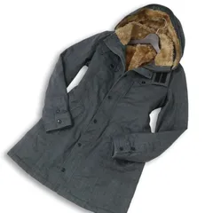 HIDEAWAYS NICOLE ハイダウェイ ニコル 秋冬 裏ボア★ フーディー 中綿 コート Sz.48 メンズ 灰 グレー