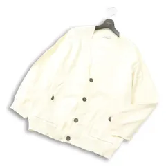 ADRER アドラー 通年 サイドジップ★ コンチョボタン オーバーサイズ コットン ニット カーディガン Sz.M メンズ