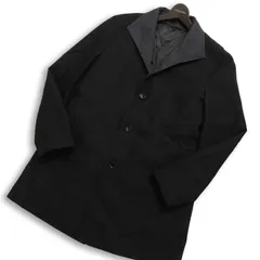 TAKA:Q タカキュー 秋冬★ 中綿 ライナー イタリアンカラー コート Sz.L メンズ 黒のサムネイル