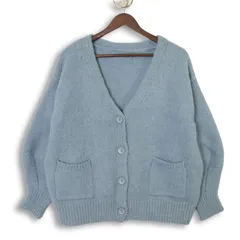 MOCA モカ 秋冬 ニット★ カーディガン 羽織り Sz.F レディース