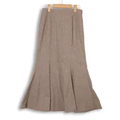 22AW★ GU ジーユー 秋冬★ ヘリンボーン柄 フレア マーメイド ロング スカート Sz.S レディース