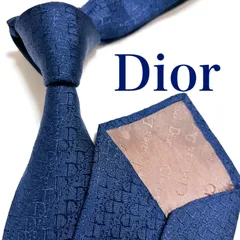 美品 クリスチャンディオール ネクタイ ハイブランド トロッター柄 光沢 希少