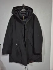 トミーヒルフィガー ブラック ダウン コート 66