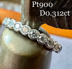 新品磨き済◇Pt900/K18*13号*ダイヤモンドコンビリング*プラチナ 指輪