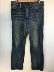 EDWIN ストレートデニム やぎ革 メンズ M ブルー 4021202512170023