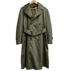 U.S. ARMY ユーエスアーミー M-1950A フィールドオーバーコート 米軍 ミリタリートレンチコート ライナー ベルト付き エポレット カーキ SHORT SMALLサイズ No.L808