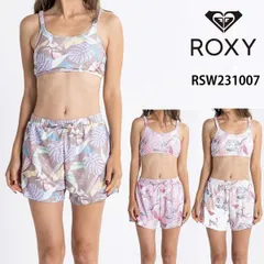 ロキシー 水着 新作 ビキニ 通販 人気 ブランド 可愛い かわいい 3点セット ラッシュTシャツ付き 水着 ビーチ ボタニカルの柄 Ｍ Ｌ ROXY RSW231007