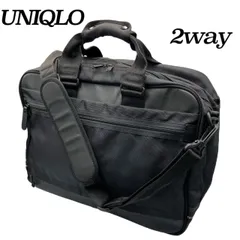 良品✤【UNIQLO／ユニクロ】2way ビジネスバッグ ショルダーバッグ／ハンドバッグ　黒1221
