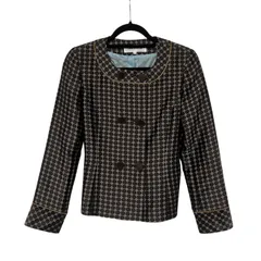 zm1682 LAPINE BLANCHE ラピーヌブランシュ　セットアップ　ブラウン　格子柄