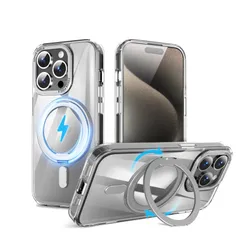 【在庫処分】用 用 スマホケース 用 magsafe iphone15プロマックス 超強磁力 米軍MIL規格 リング付き 落下防止 ケース phone15pro max max いphone15pro 用 ワイヤレス充電対応 スマホケース ケース】360°回転