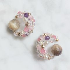 【公式カフ】桜華紫宝・まるでイヤリングのようなイヤーカフ（ビューティーカフ・さとう式イヤーカフ）