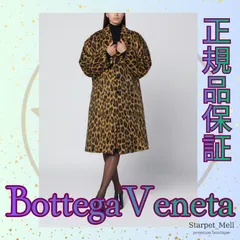 Bottega Veneta シングルブレストのスポットウール混コート