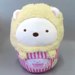 【中古】ぬいぐるみ しろくま すみっコ映画館 ポップコーンぬいぐるみBIG 「すみっコぐらし」