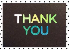 手作りアルバム仕掛け•パーツ　小さい文字　ありがとう3