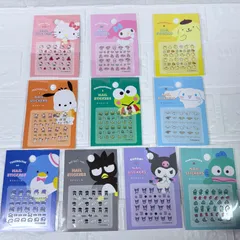 サンリオ ネイルシール 10点 まとめ売り／キティ・マイメロ・クロミ・シナモン 他