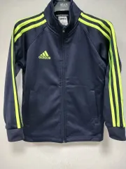 アディダス ネイビー 3本線 トラックジャージ 120