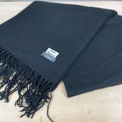 アクネステュディオズ バージンウール 大判マフラー  ストール ブラック フリンジ