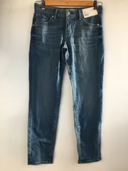 タグ付き UNIQLO スリムフィットアンクルジーンズ レディース 24 ブルー 4021202512170039