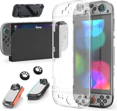OULEKE Switch 2 カバー [2025業界Newモデル] スイッチ2 クリアケース 分体式設計 カバー ドック対応 正確な穴位置 PC+TPU材質 全面保護 着脱簡単 黄ばみなし 軽量 全面保護 耐衝撃 傷防止 Switch2の寿命を延長