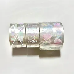 ダイアリーデコレーションアイテムまとめ売り) ポールTシャツパールボタン キスカット マスキングテープ まとめ出品