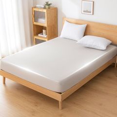 抗菌・防臭・防ダニ オールシーズン 敷ふとん兼用 吸水速乾 ベッドカバー 抗菌防臭 ベッドカバー 肌に優しい しき布団カバー 布団シーツ 全周ゴム 】マットレスカバー 着脱簡単 低温水洗技術 丸洗い可能 × 厚さ5~30cmのマットレスに適用 ベッドシーツ【ナ