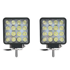 新品 カシムラ(Kashimura) LEDワークライト16灯 48W 2個セット LED16灯 白色 48W 3360lm 6000K ノイズ対策 IP67 DC12/24V NML-108