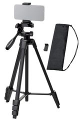 新品 エレコム スマホ カメラ 三脚 3段階伸縮 最大長さ147cm 収納40cm 360度回転 スマホホルダー付き 収納ケース付き 持ち運び 【 iPhone Android カメラ など対応】 ブラック P-STSRSLSBK-AZ