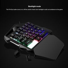 片手キーボード、ゲーミングキーボード、35キーUSB Cプロフェッショナルゲーミングキーパッド、人間工学に基づいた有線片手キーボード、7 8 10 PC用