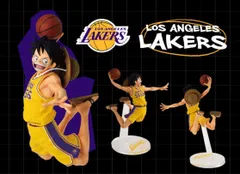 ベースショップ NBA LOS ANGELES LAKERSルフィ ONE PIECE ×NBA MASTER STARS PIECE THE MONKEY.D.LUFFY LOS ANGELES