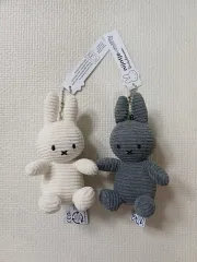(新品) ミッフィー コーデュロイ ぬいぐるみ キーホルダー 2種
