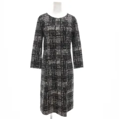 ロートレアモン LAUTREAMONT 長袖ワンピース 38 ひざ丈 マルチカラー 総柄 /GV ■YHS16